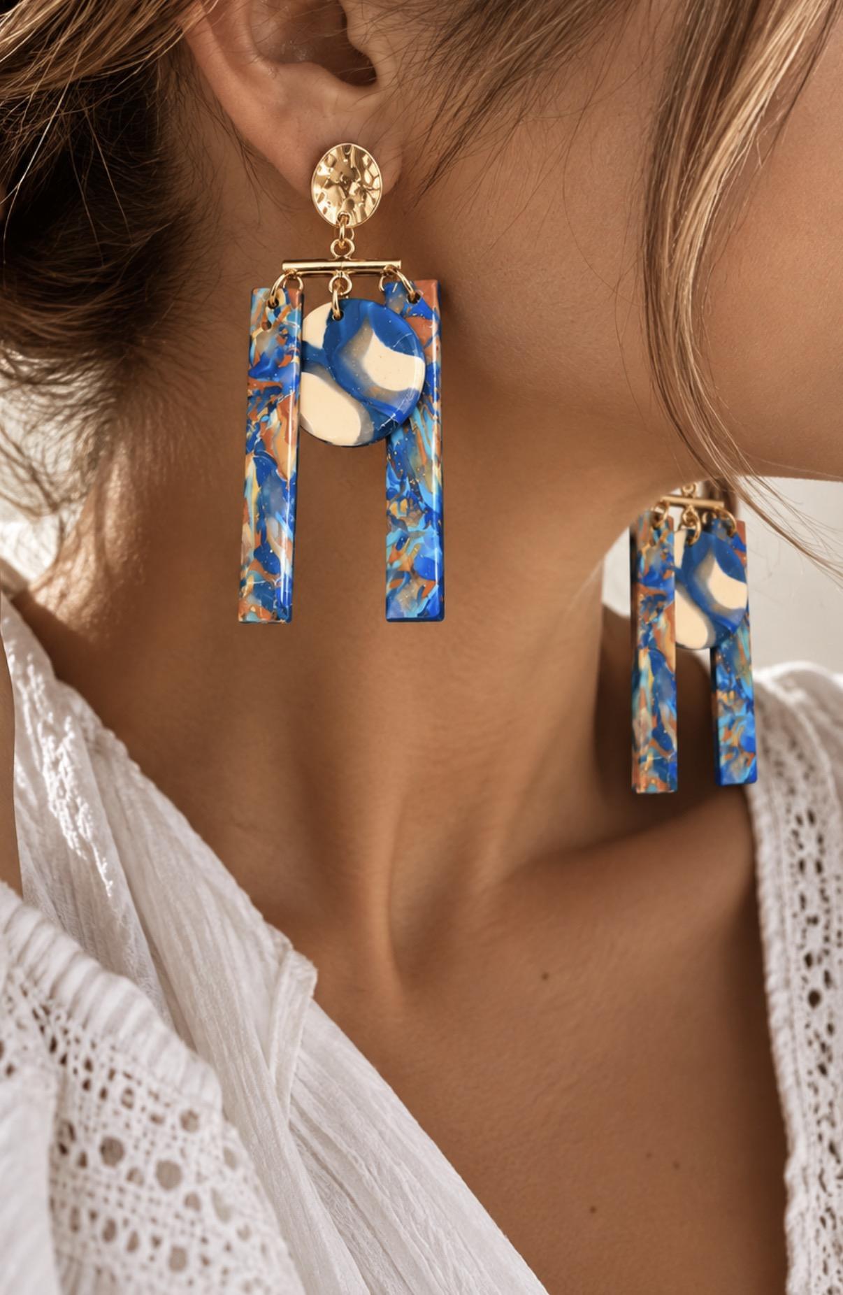 Boucles d'oreilles faites main