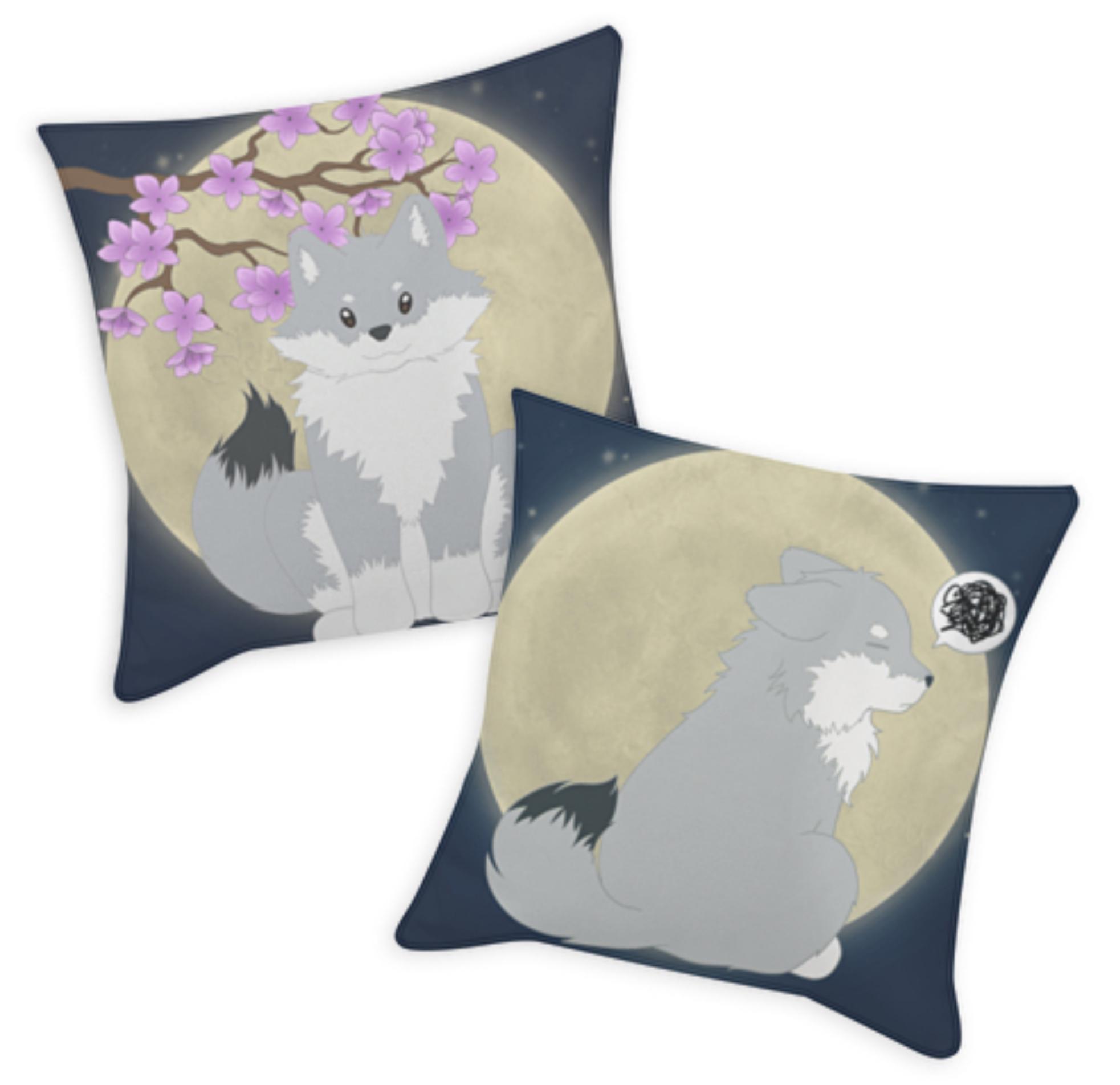 Coussin, 35x35 cm, Mooniie, p’tit loup, humour, humeurs, émotions, LURE