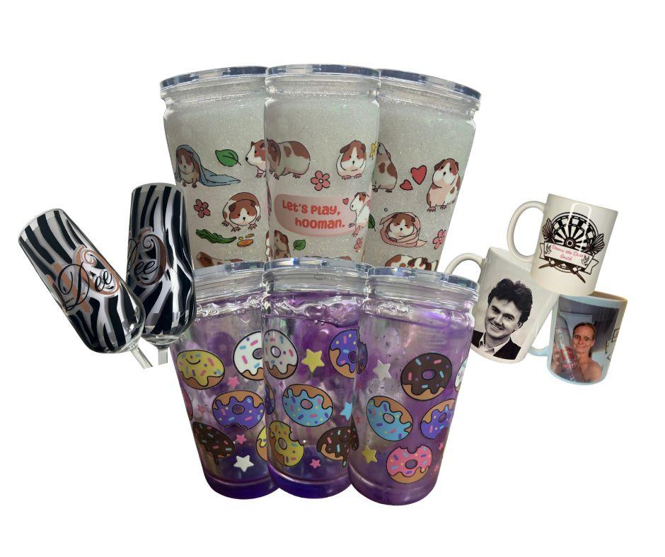 Custom mugs, glasses, and tumblers for every personality. High-quality photo printing and elegant personalized engraving. Create your bespoke gift in minutes. Free design previews available!
Turn your favourite photos and inside jokes into custom drinkware! Whether it's a "From This to This" evolution mug or elegant personalized glassware, our bespoke collection is perfect for any occasion. Personalise your sip today with our easy-to-use custom design service.
Create unforgettable gifts with our customisable mugs, champagne glasses, and tumblers. From milestone 40th birthdays to hilarious "rib-tickler" photo mugs, we bring your unique designs to life. Fast shipping and high-quality printing on all personalized drinkware. Shop now!