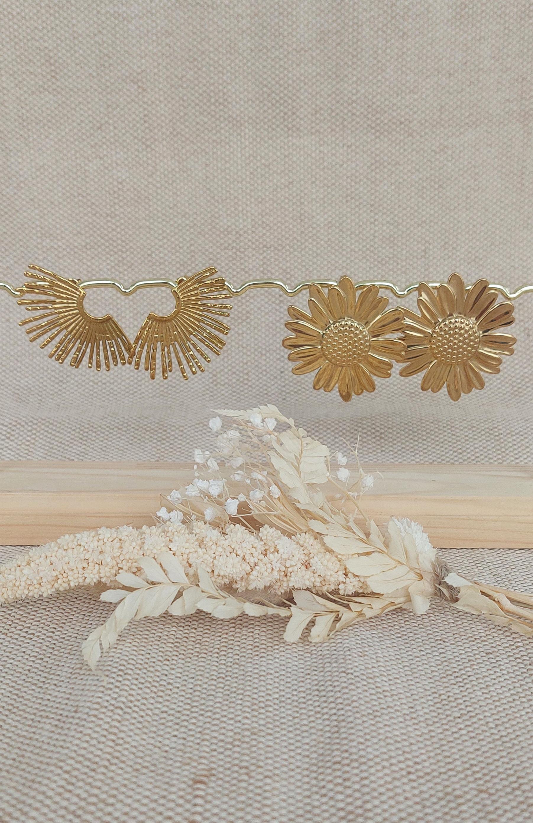 Boucles d'oreilles dorées