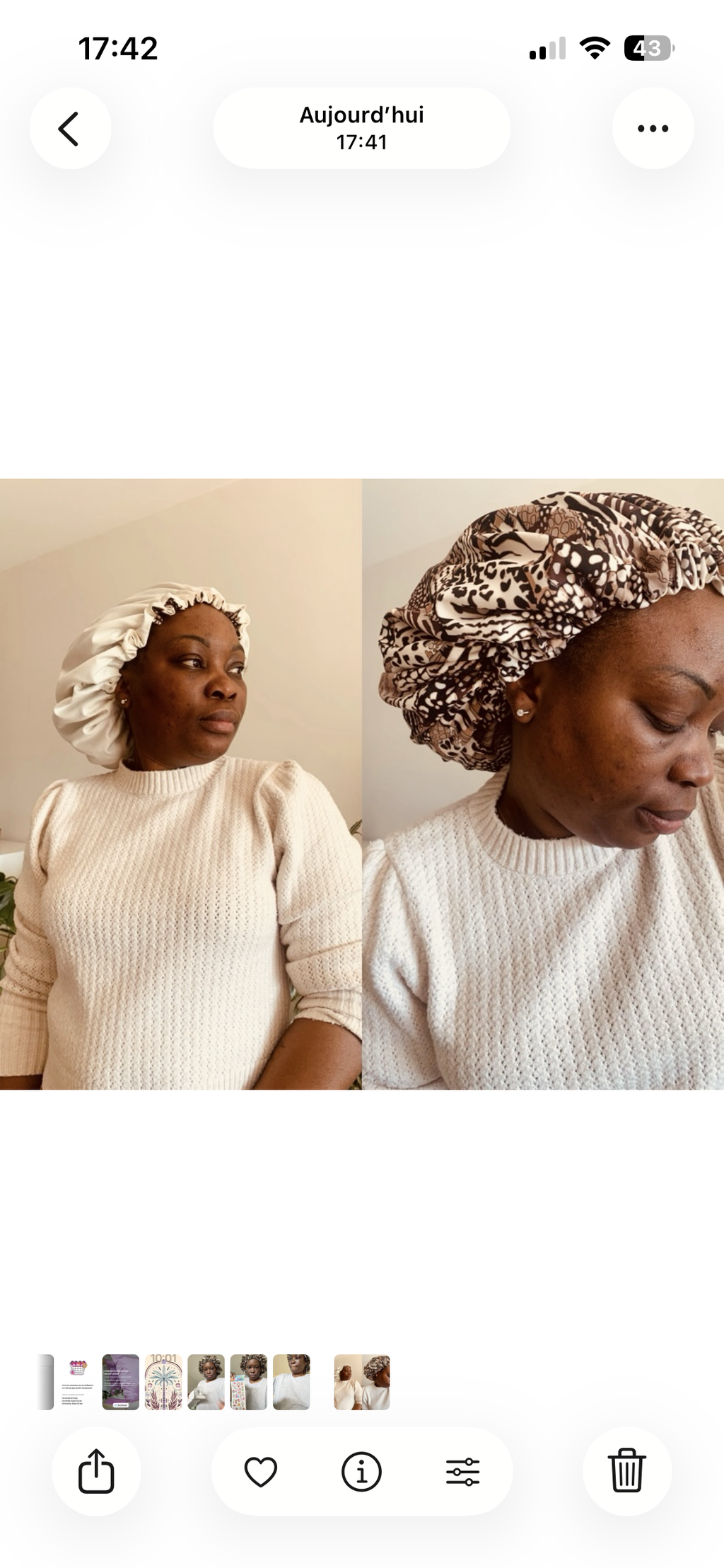 Présentation de la créatrice de la marque Bèl Akséswa.  Accessoires satin pour cheveux texturés, crépus, afro, ondulés