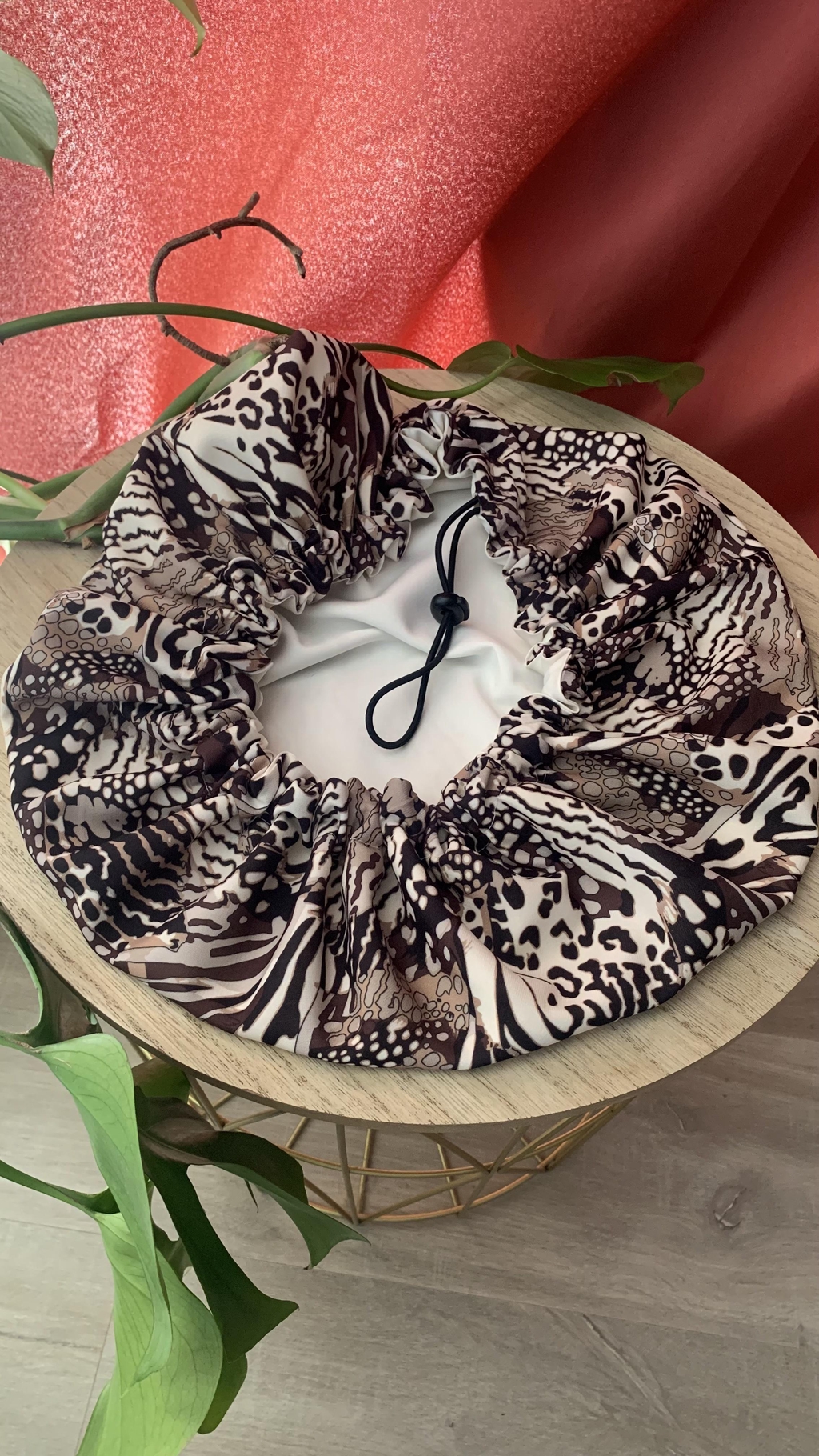 Bonnet de nuit en satin, pour cheveux texturés, crépus, afro, ondulés, lisses