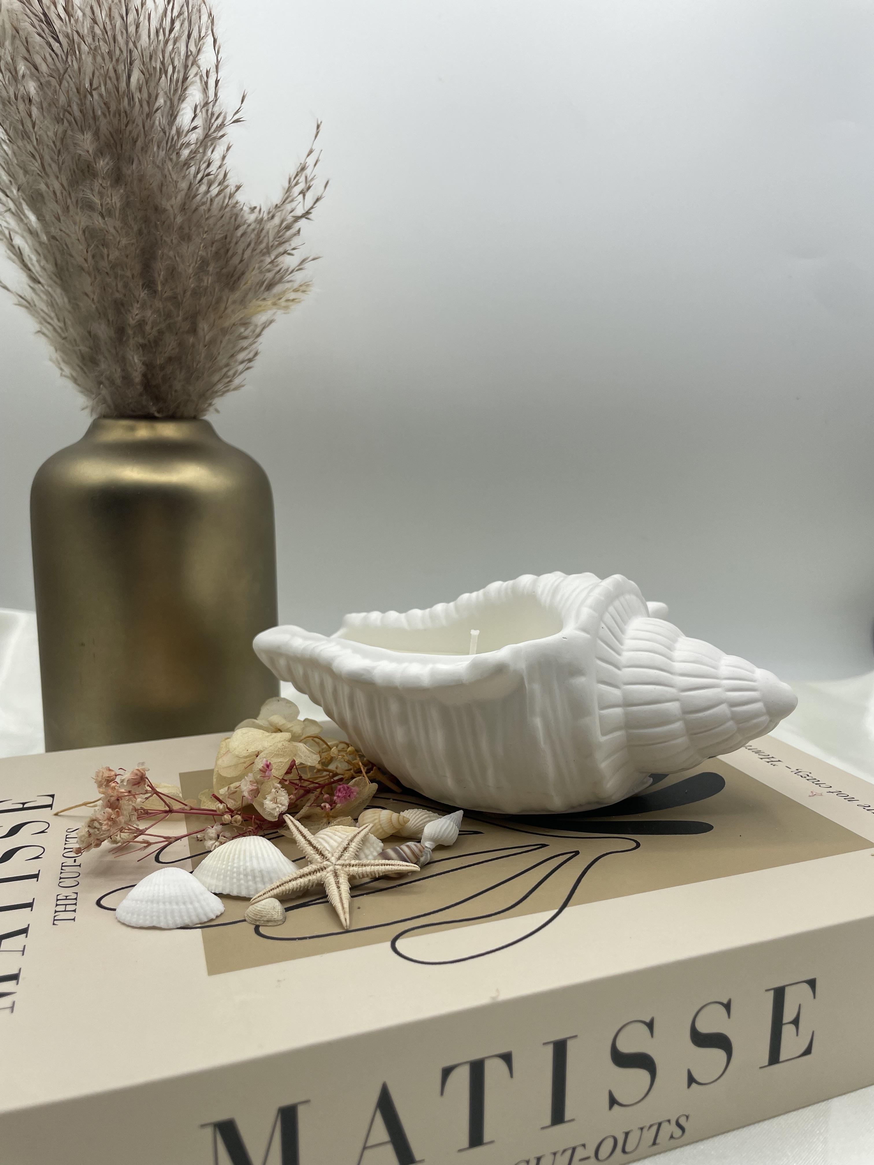 Bougie en pot jesmonite