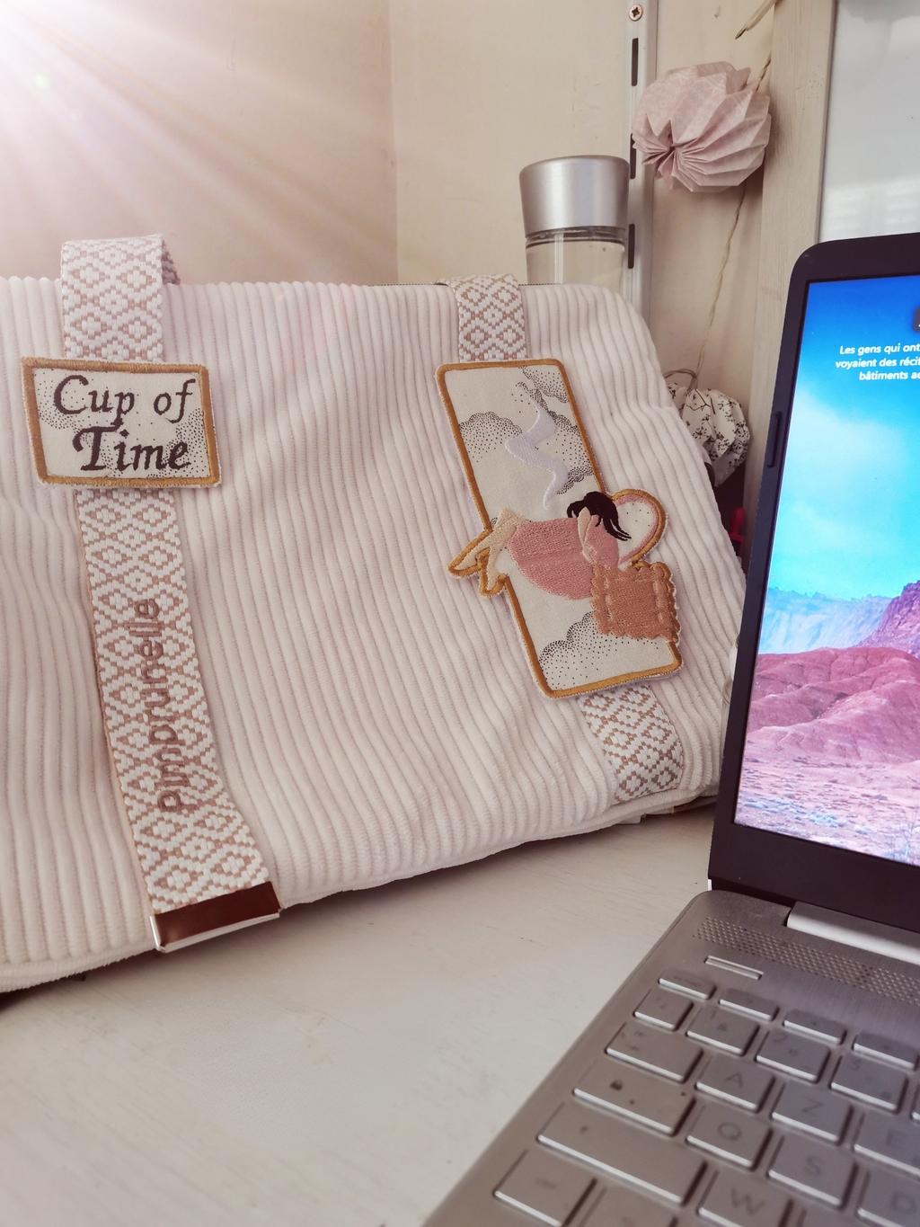 Pochette ordinateur personnalisable  – 13/14 pouces | Pimprunelle