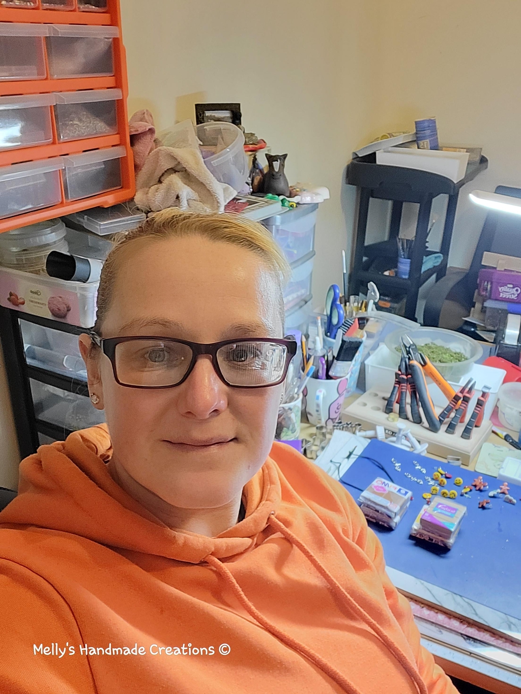 Me in my creative workspace 