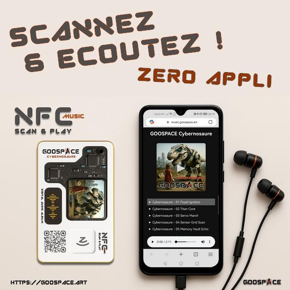 GOOSPACE NFC music Cards
