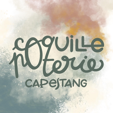 Atelier de poterie à Capestang Hérault Occitanie logo Coquille Poterie Grès artisanal fait main français French potter hand made pottery stoneware original work craft women France south 