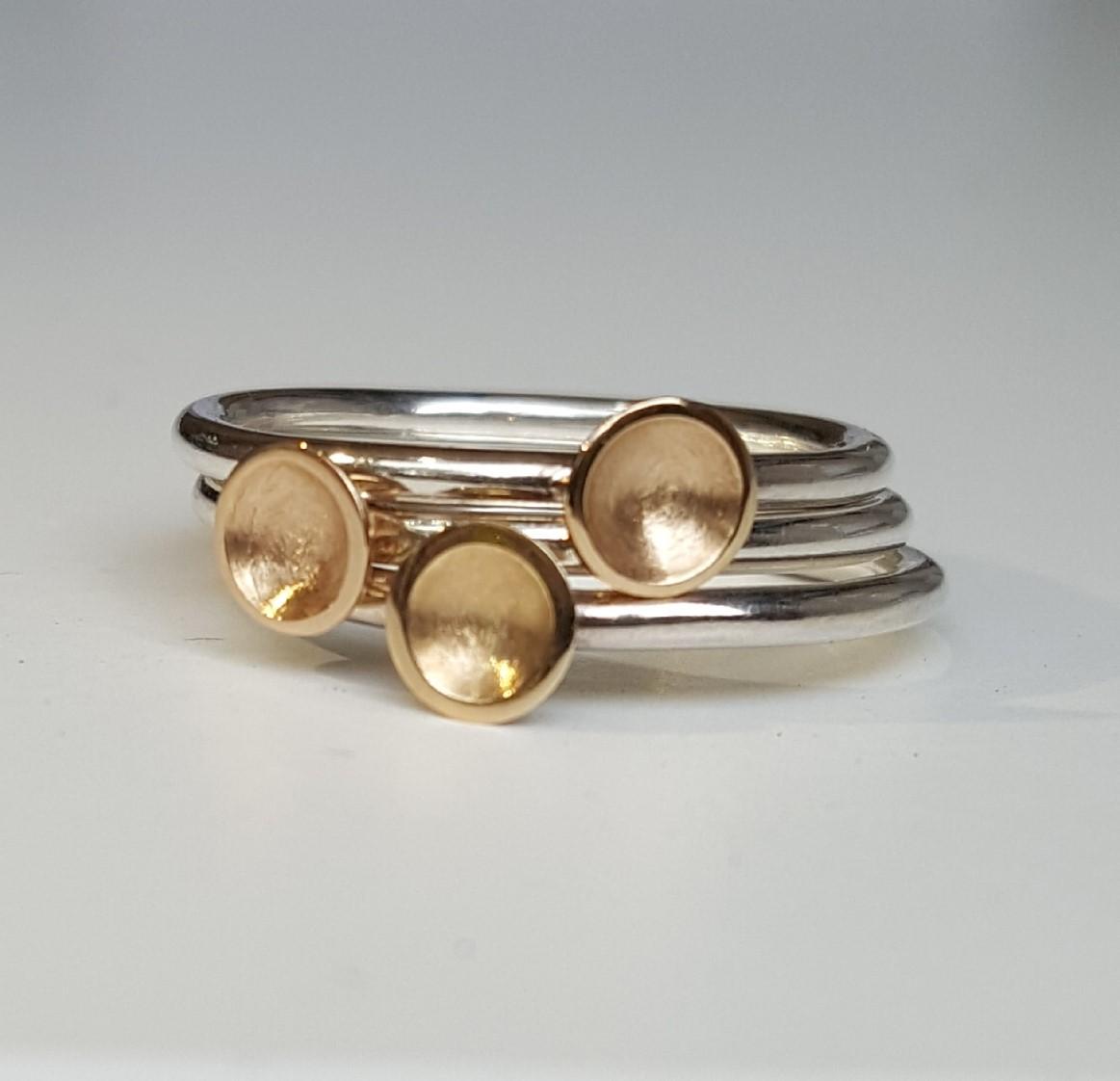 Silver & Gold Rings