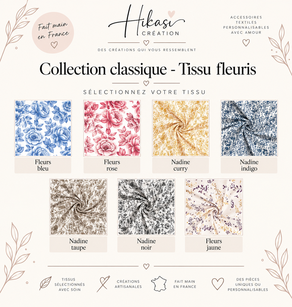 Tissu fleuris