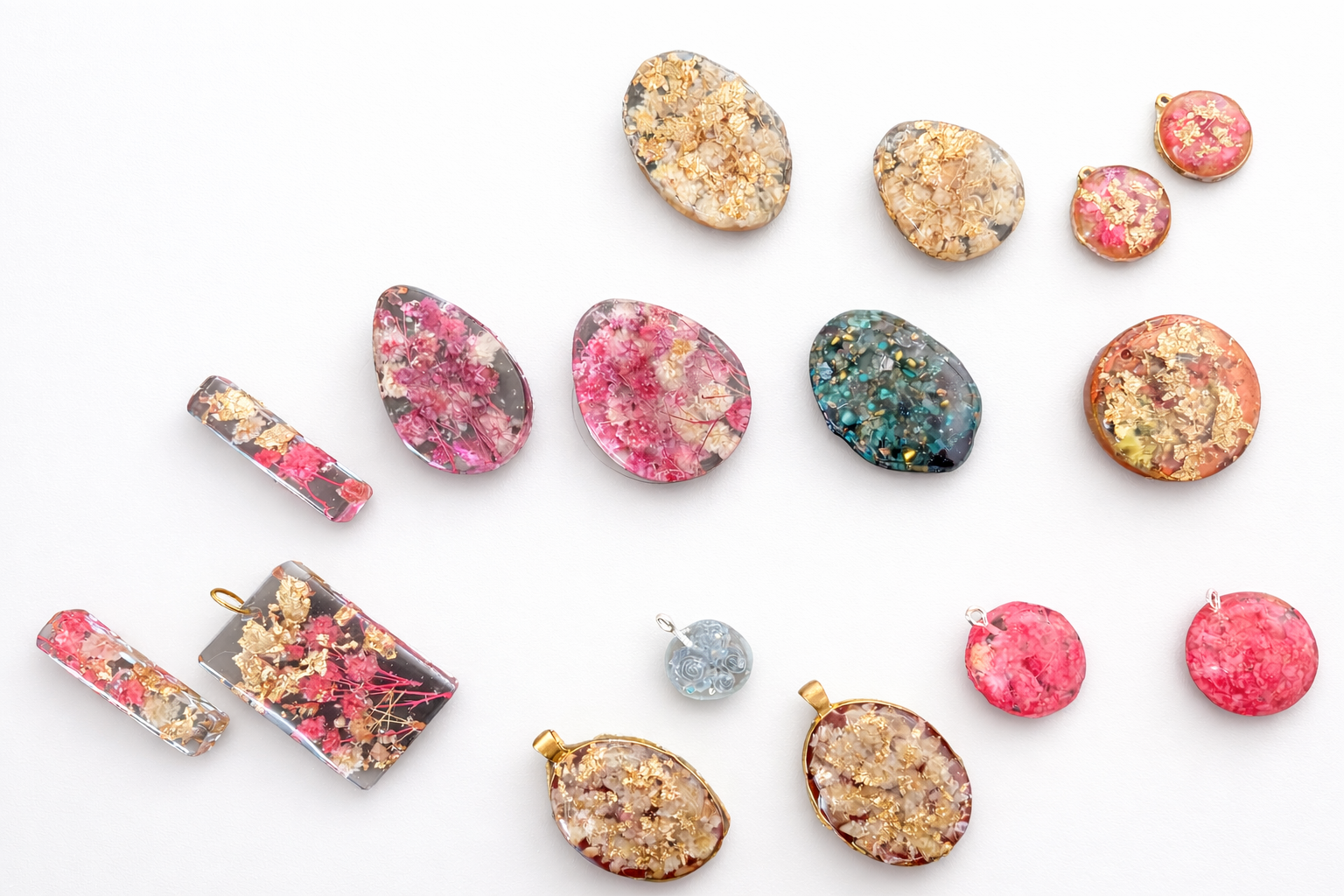 Each piece of our handmade resin botanical jewellery is a small preservation of nature’s quiet beauty. Carefully crafted using real dried flowers and natural elements, every design captures a fleeting moment in time—encased forever in crystal-clear resin.
No two pieces are ever the same. The petals, leaves, and botanicals are individually selected and arranged by hand, meaning each necklace, ring, or pair of earrings is completely unique. What you wear is truly one of a kind—just like you.
Inspired by wild meadows, seasonal blooms, and organic textures, our jewellery blends natural elegance with modern design. The resin is polished to a glass-like finish, enhancing the delicate details within while offering durability for everyday wear.
Whether you’re looking for a meaningful gift or a personal keepsake, our botanical collection is designed to bring a touch of nature’s calm beauty into your everyday life.
Handmade. Unique. Naturally inspired.