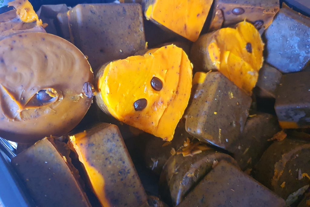 Savon exfoliant au café