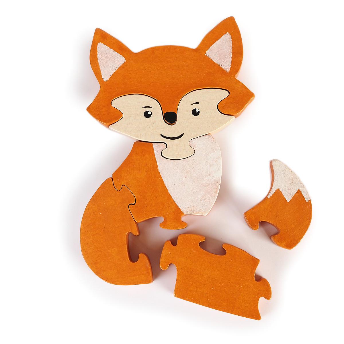 Puzzle en bois enfant fabriqué en France dans mon atelier artisanal en Alsace. Des puzzles animaux en bois massif avec de grosses pièces faciles à manipuler, représentant un renard, un lapin, un mouton ou un dinosaure, adaptés dès 2 ou 3 ans selon le modèle.