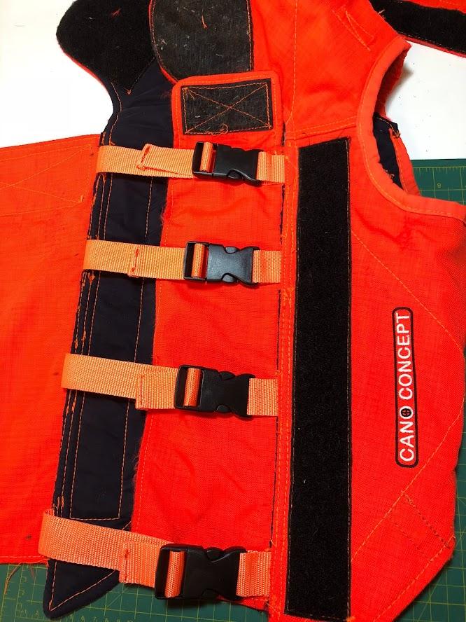 Réparation et entretien gilet de protection chien de chasse