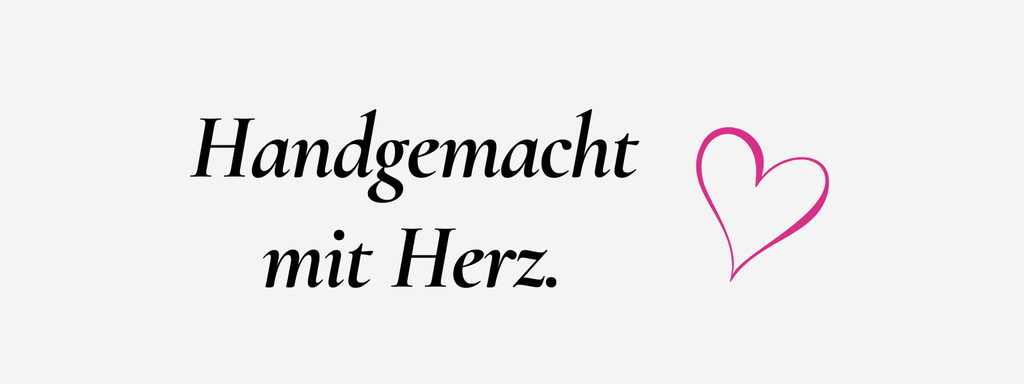Handgemacht mit Herz
