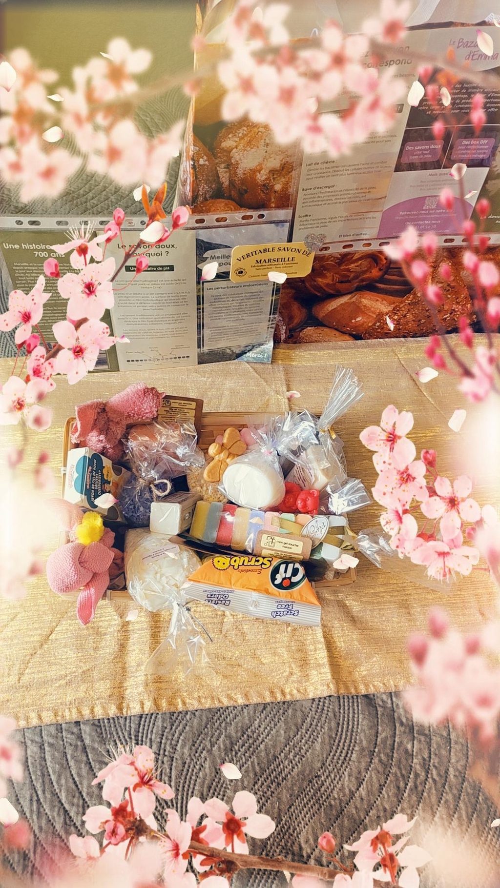 Coffret  menage je fabrique  mes produits  ménagé et cosmétiques gel douche shampoing  et après-shampoing  solides  