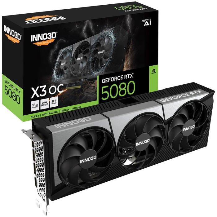 scheda video dedicata per gaming / 3D / editing GPU – Inno3D GeForce RTX 5080 X3 OC

● 1440p Ultra / 4K Alto con FPS elevati
● Architettura Ada Lovelace → massima efficienza
● Dissipazione tripla ventola silenziosa
● VRAM abbondante per AAA e AI