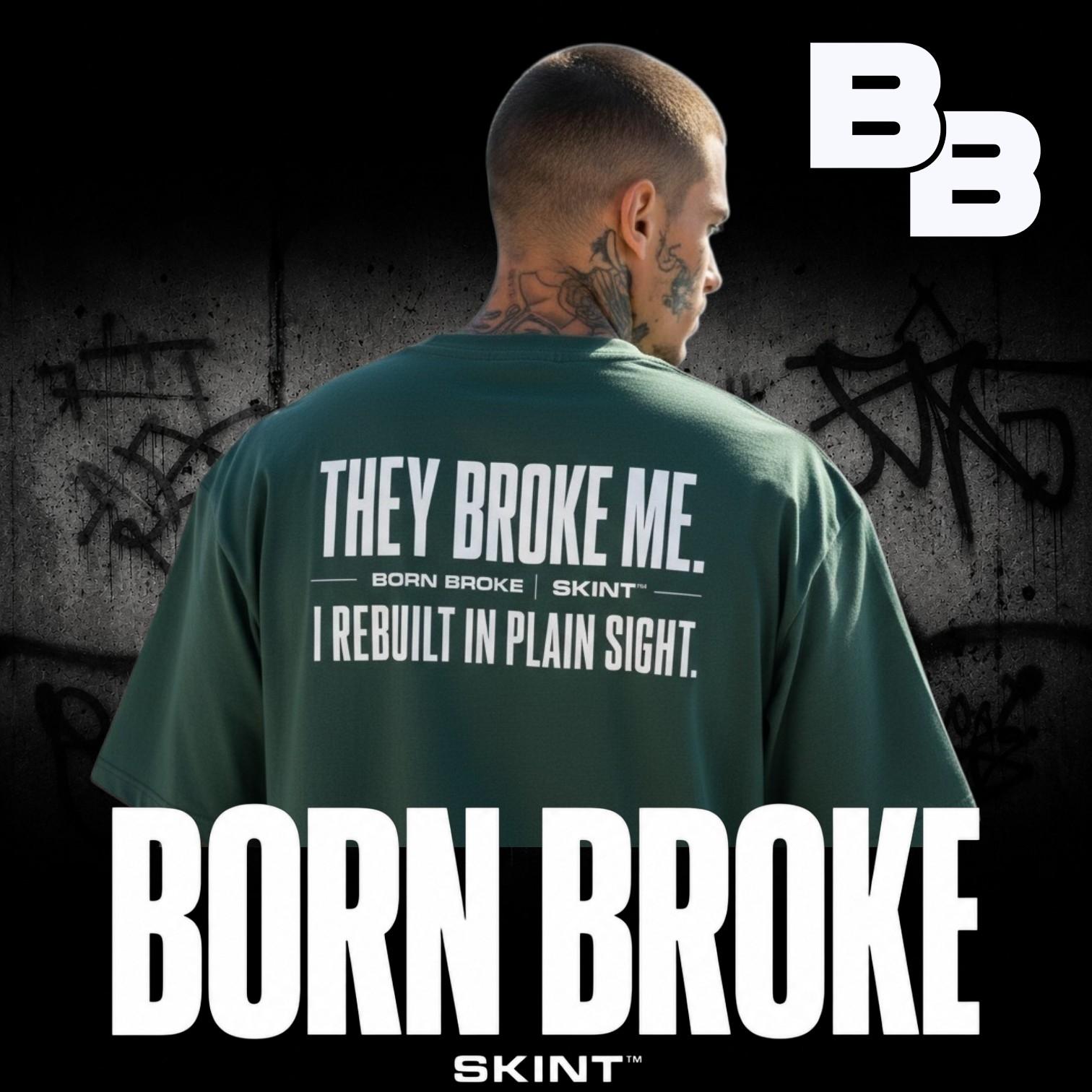 Skint Born.broke the start of it all
Built from nothing but drive and defiance Born Broke is raw , restless and unapologetic - a salute to the grind , the hunger, the come - up