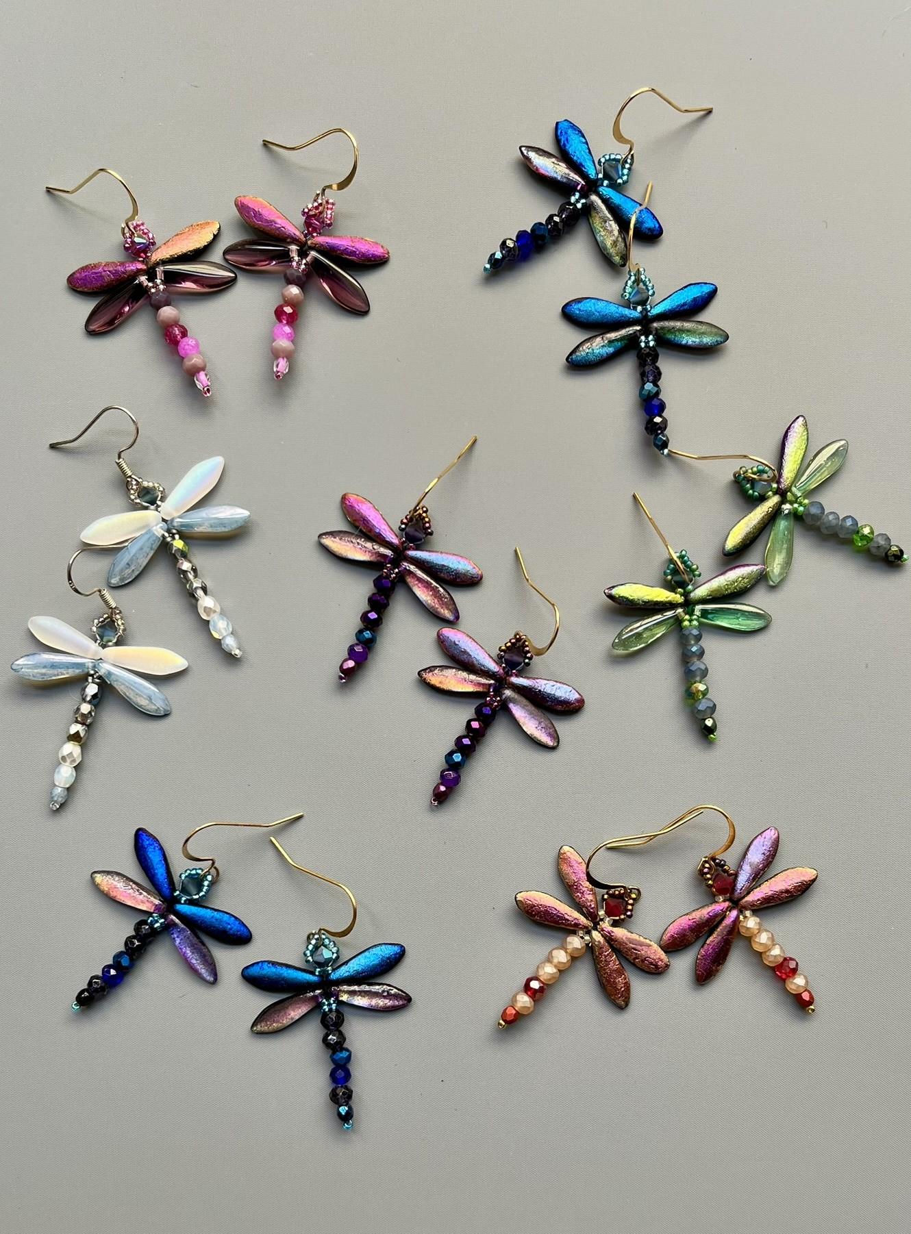 Boucles d'oreilles libellules