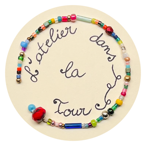 Logo de l'Atelier dans la tour fabrication de bijoux faits main en Occitanie dans l'Aude à Montséret