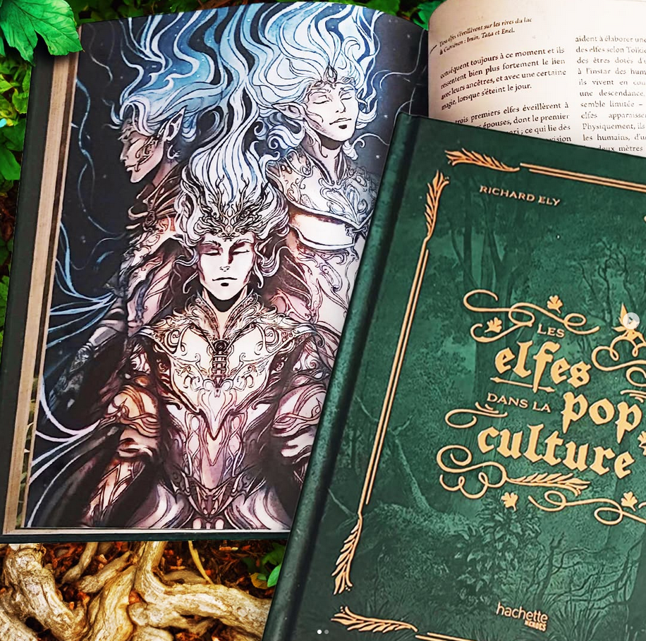 lllustration les elfes dans la pop culture aux éditions Hachette Heroes