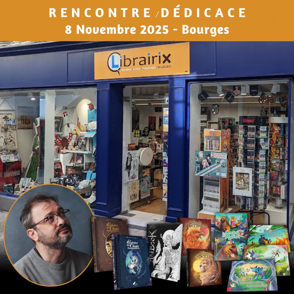 Librairix Bourges dédicace Mathieu Coudray