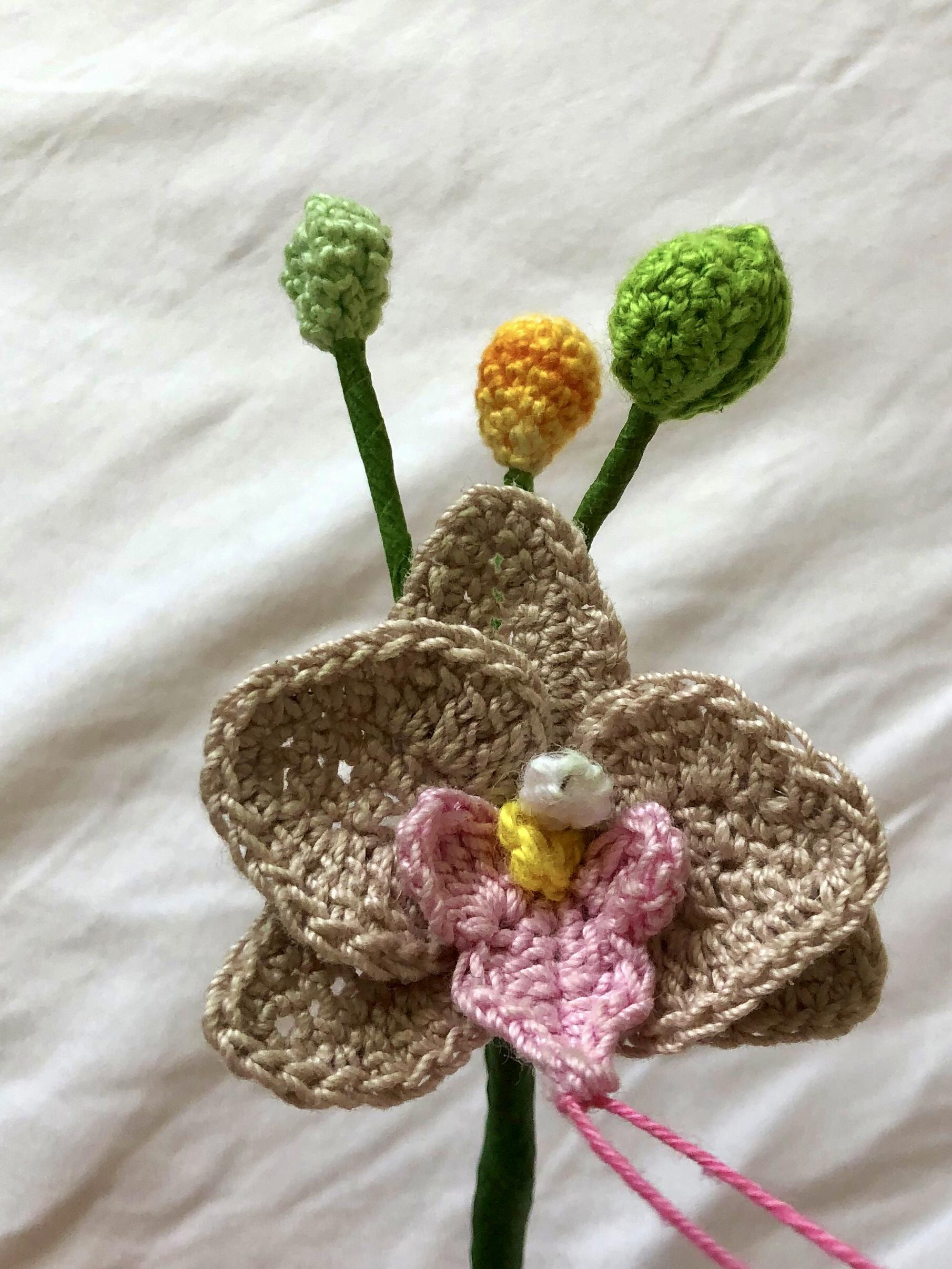 Orchid brooch