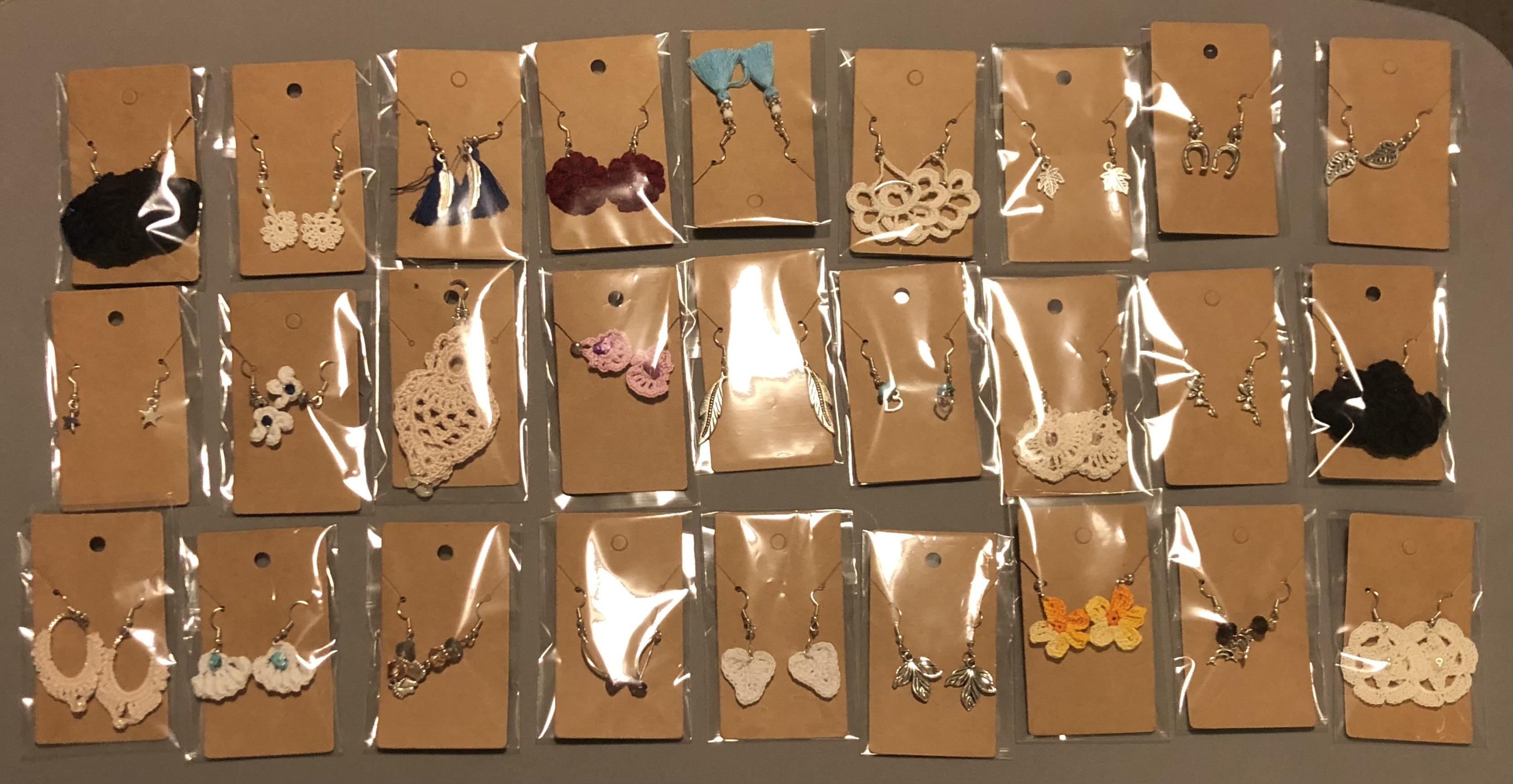 Hand made Jewellery, Earrings Key-rings & Necklaces