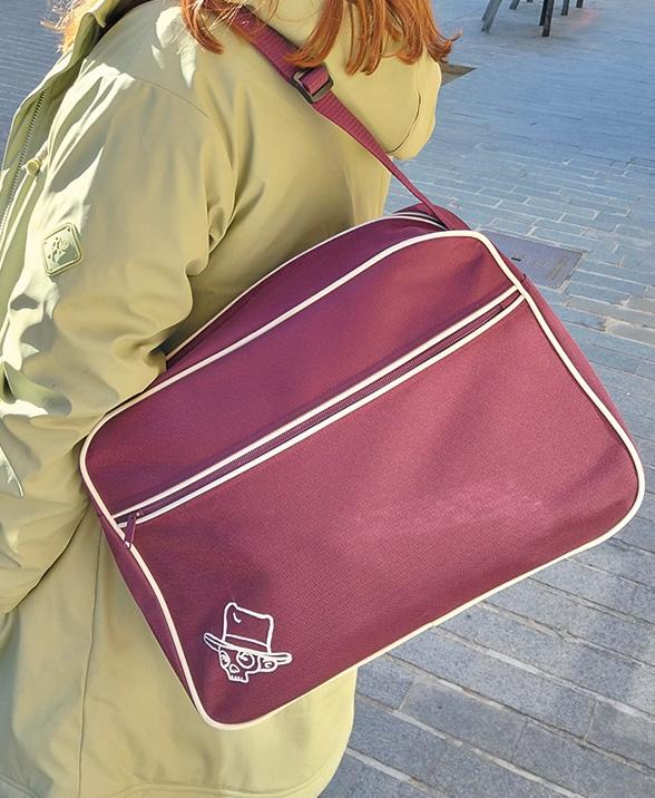 Bolsa retro de hombro en varios colores, ideal para la oficina, para un fin de semana, para ir a la universidad