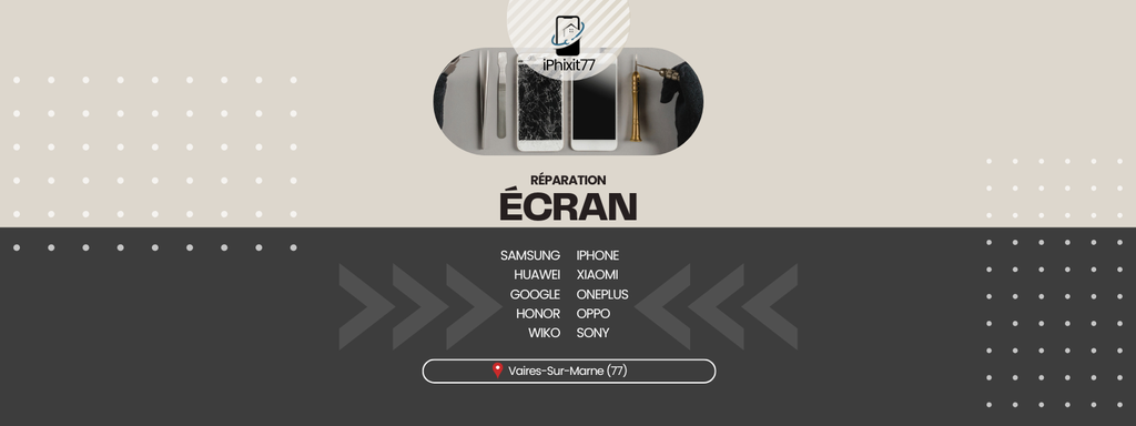 Réparation écran téléphone