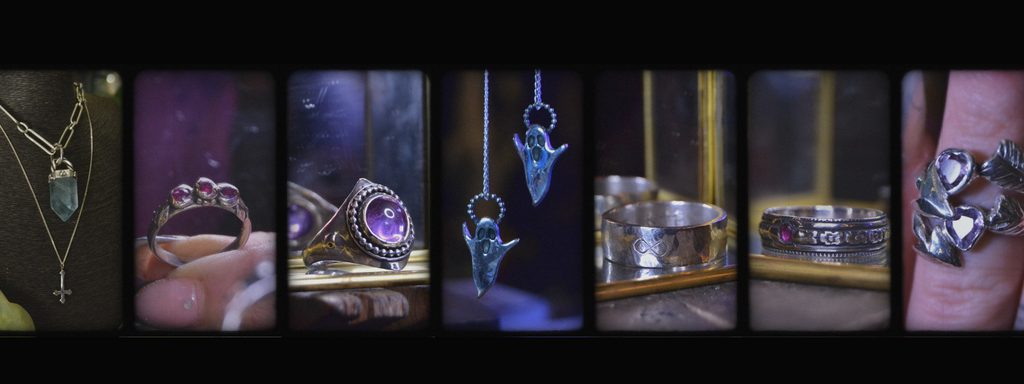 Handmade .925 sterling silver jewellery. Made with colourful semi-precious and precious gemstones 