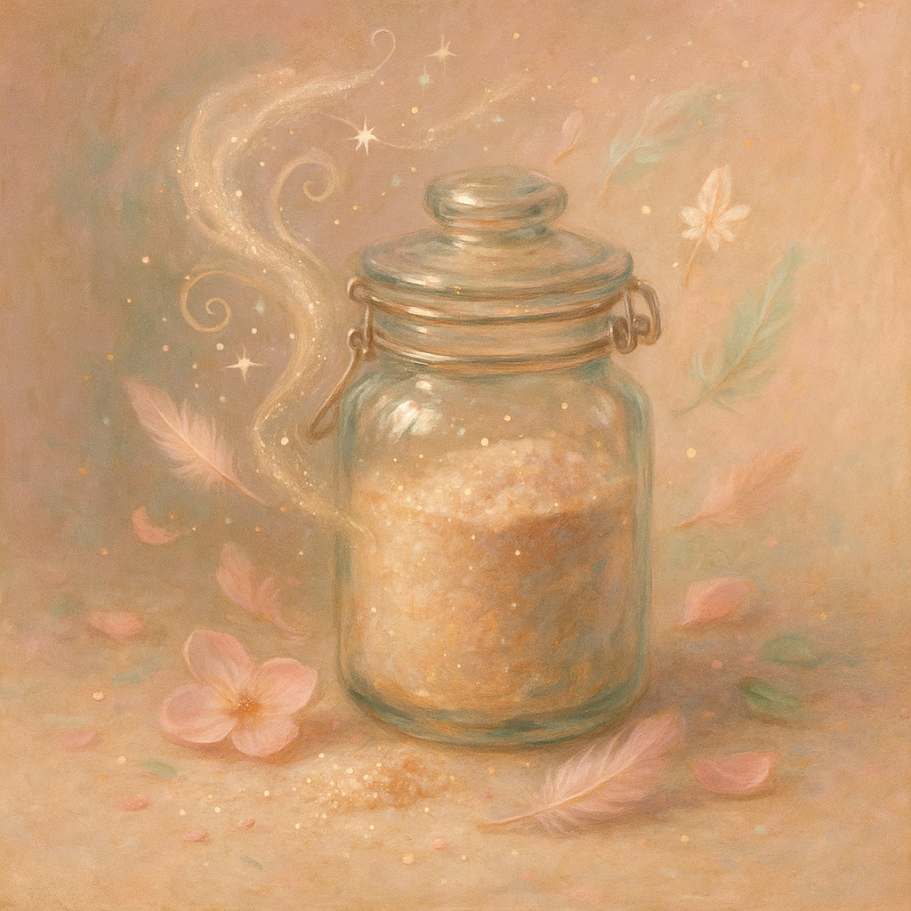 Poudres parfumées artisanales pour aspirateur, coupelles et petits espaces, diffusant un parfum doux et durable.