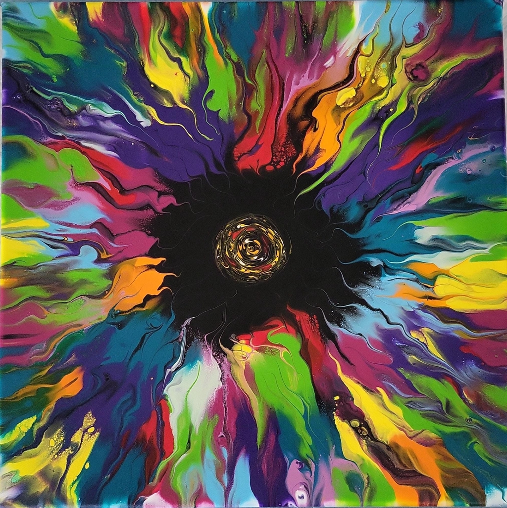 Tableaux et Bijoux en acrylique Art Fluide