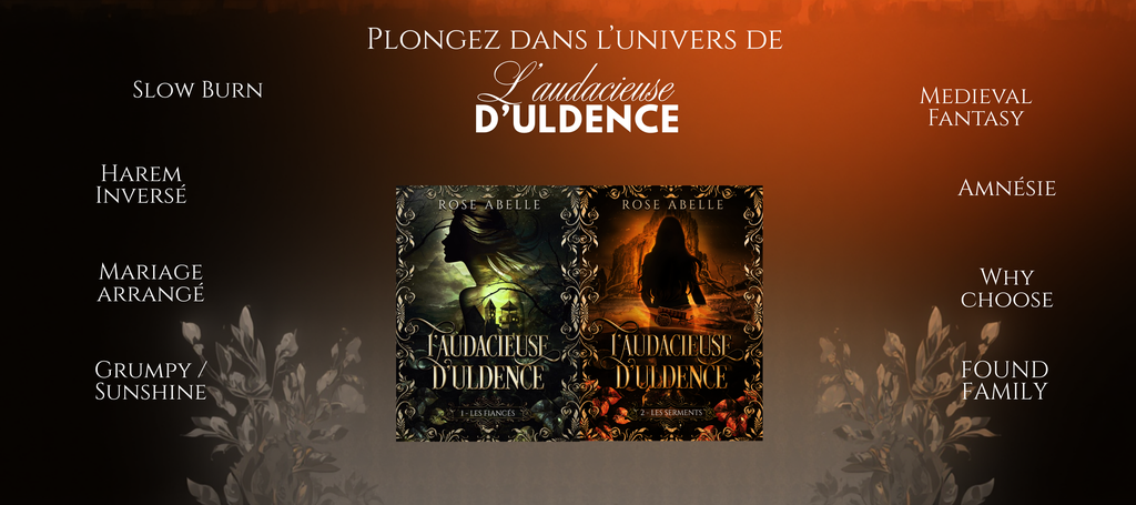 Boutique officielle Rose Abelle | Romans Romantasy signés – Livraison France.
Commandez directement les romans de Rose Abelle, autrice de romantasy et dark romance. Héros complexes, romance envoûtante, univers immersif. Tome 1 & Tome 2 disponibles — avec ou sans dédicace personnalisée.