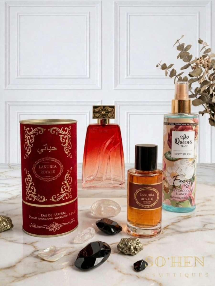 Découvrez notre sélection exclusive de parfums pour hommes et femmes chez Sohen Cosmétiques. Chaque fragrance que nous proposons est soigneusement selectionne pour évoquer des sentiments et des souvenirs uniques. Que vous recherchiez un parfum floral, boisé, oriental ou fraîche, ou que vous préfériez des senteurs masculines audacieuses ou féminines délicates, nous avons quelque chose pour chaque préférence olfactive. Nos parfums sont de haute qualité pour assurer une longue tenue.