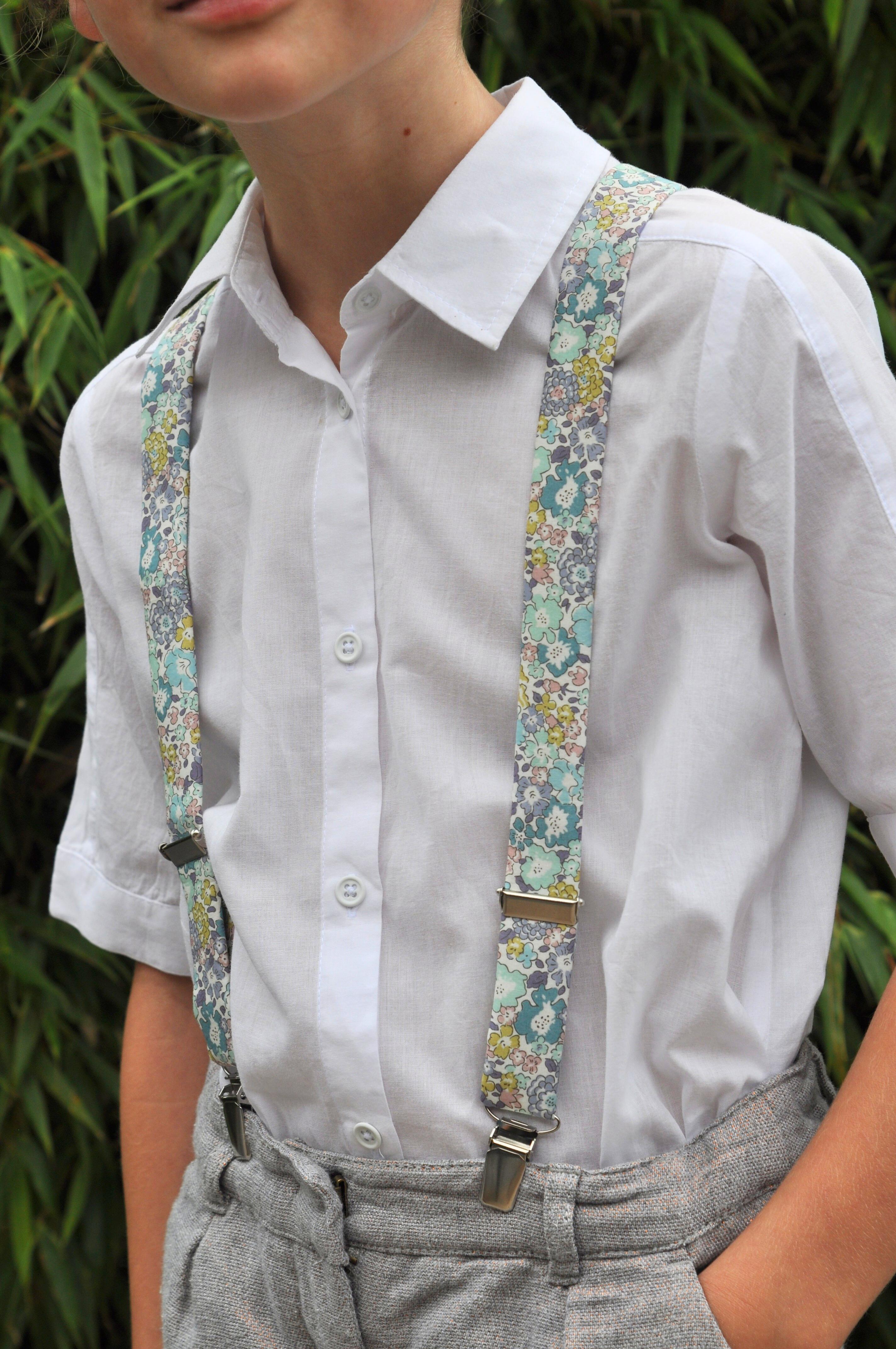Bretelles pour enfant - accessoires pour mariage, baptême ou événement chic en famille.