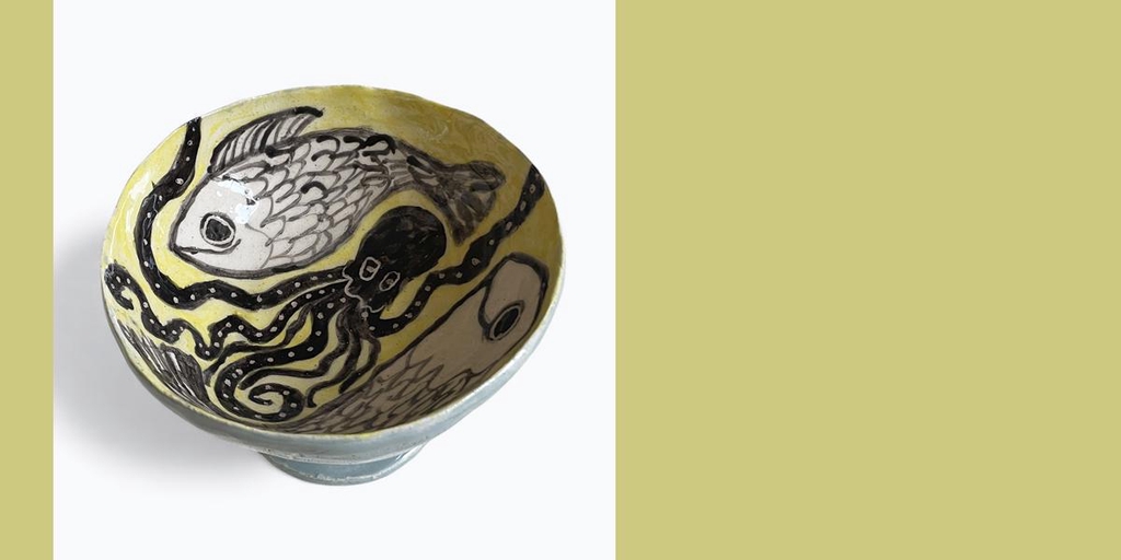 Coupelle avec Poulpe et Poisson