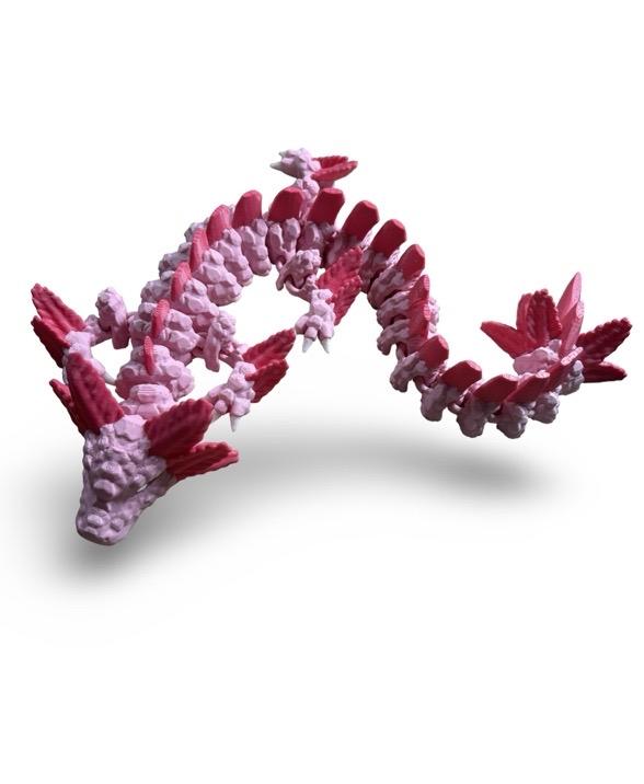 Fantasy Axolotl Dragon with articulated flexible joints