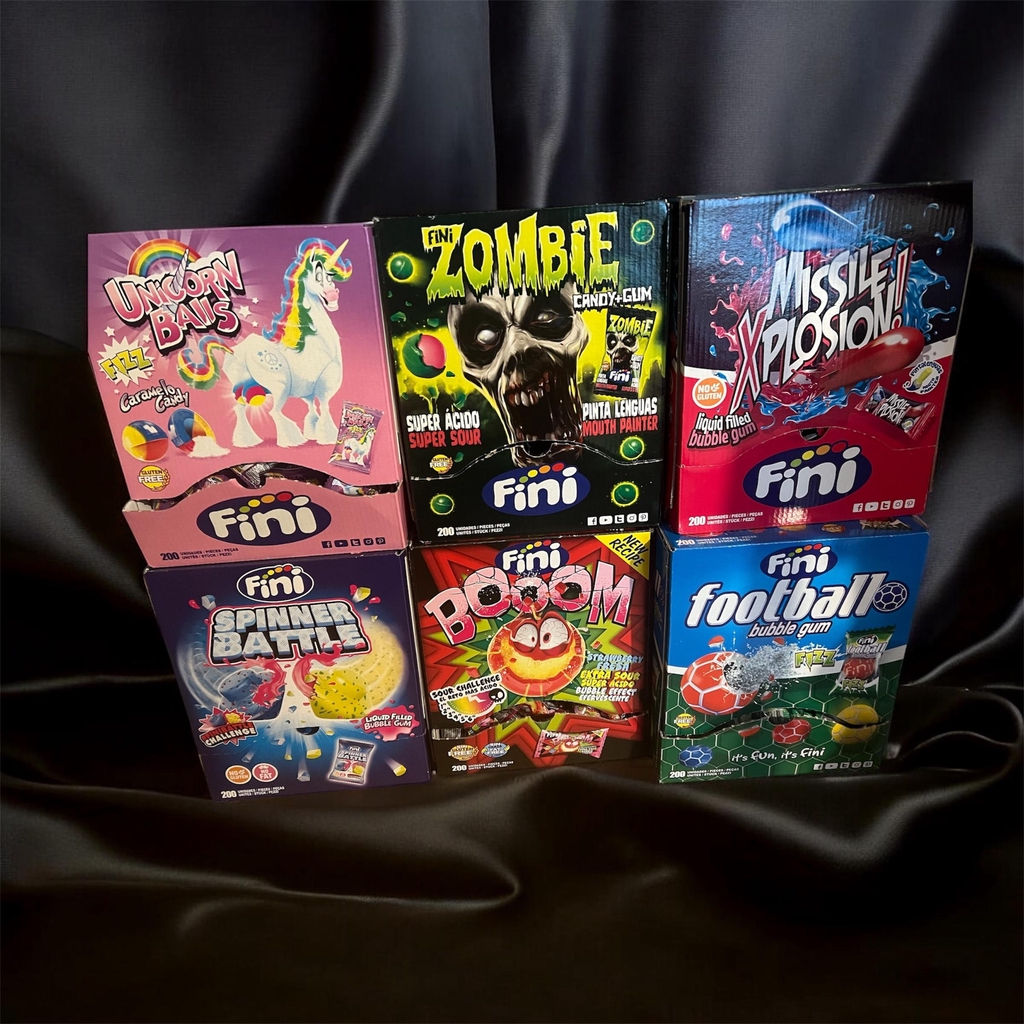 Divers bonbons emballés à venir découvrir