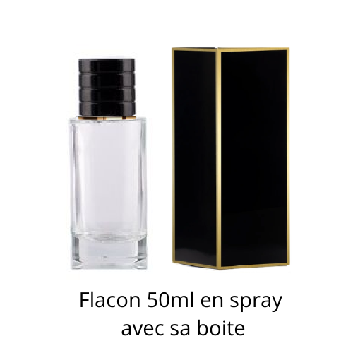Senteurs pures vous propose une large gamme de parfums et de musc (même texture qu'un parfum classique) sans alcool, ni alcool dénat. 

Flacon de 50ml avec sa boite.