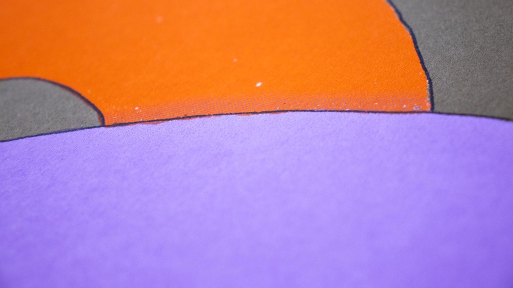 détail impression sérigraphie. Super merci studio