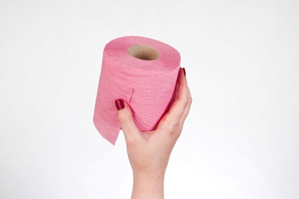 Vaaleanpunainen Roosa wc-paperi on repäisynkestävä ja imukykyinen