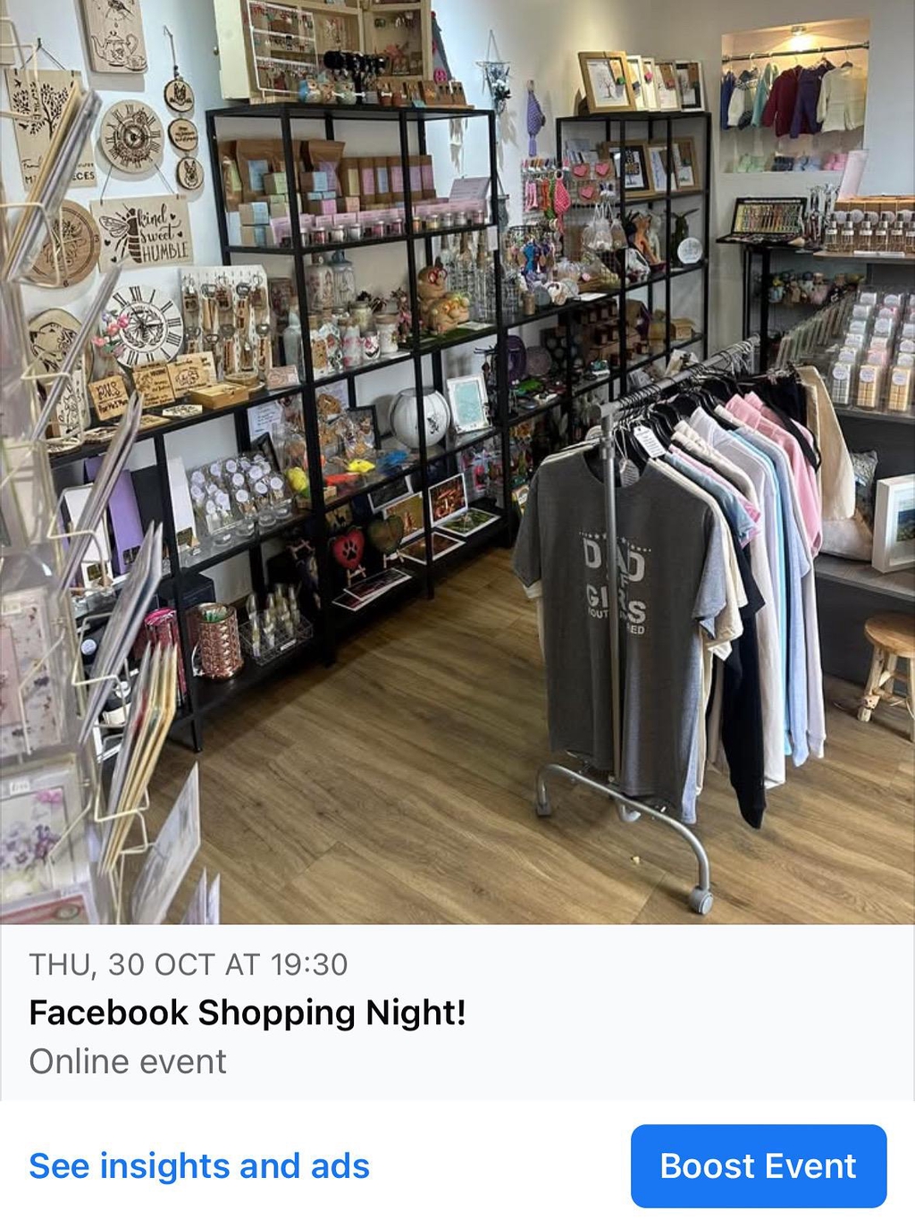 Facebook Live Shopping Night!