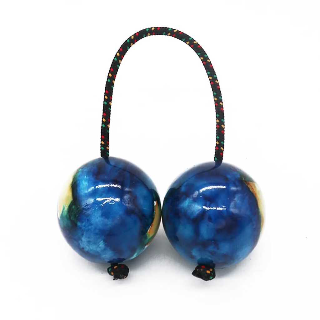 Handheld kasaka shaker with calming ocean sound for mindfulness