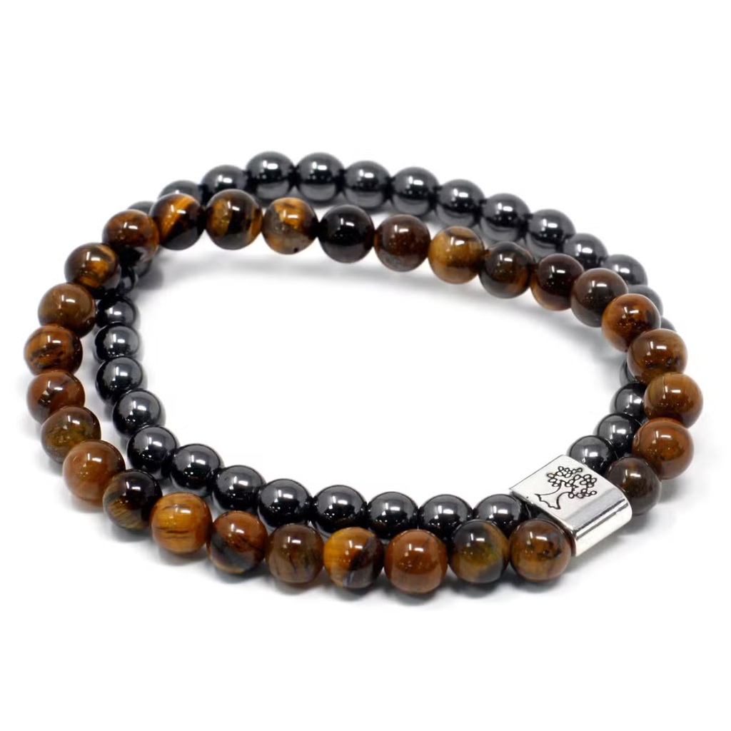 A sleek magnetic tiger eye gemstone bracelet designed as a simple, wearable reminder for focus and steady confidence. Easy to wear daily and ideal as a thoughtful gift.