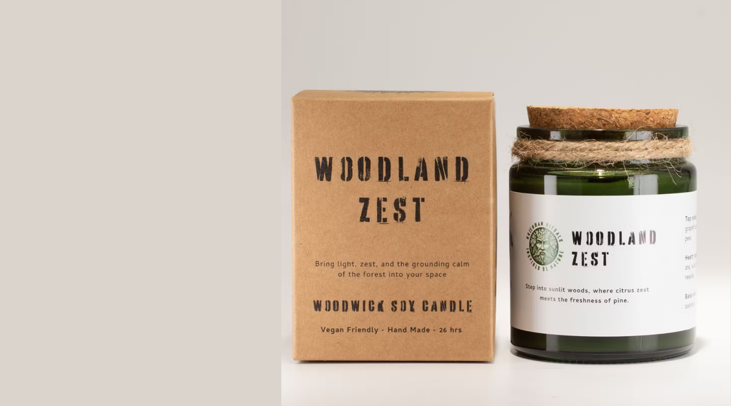 Greenman soy candles- Woodland zest
