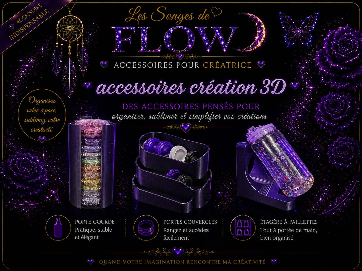 Accessoires Créations 3D