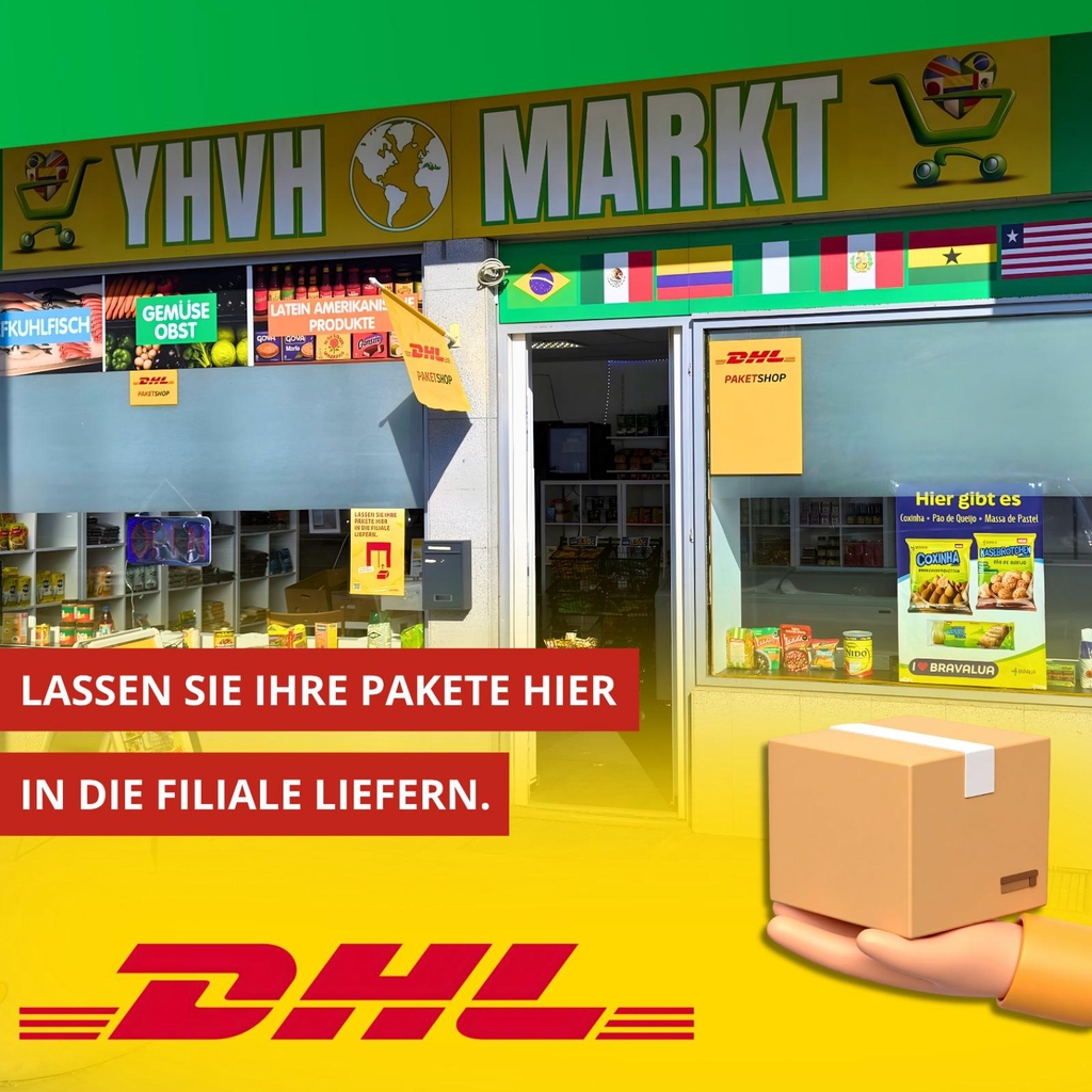 DHL Paketshop & Internationale Lebensmittel – Alles an einem Ort!