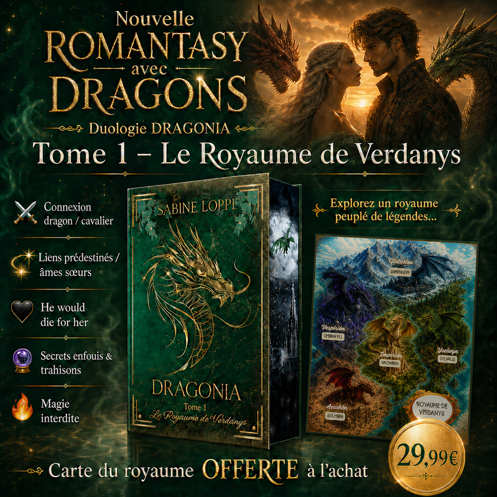 DRAGONIA : Connexion dragon / cavalier,  Liens prédestinés / âmes sœurs,  He would die for her , Secrets enfouis & trahisons, Magie interdite