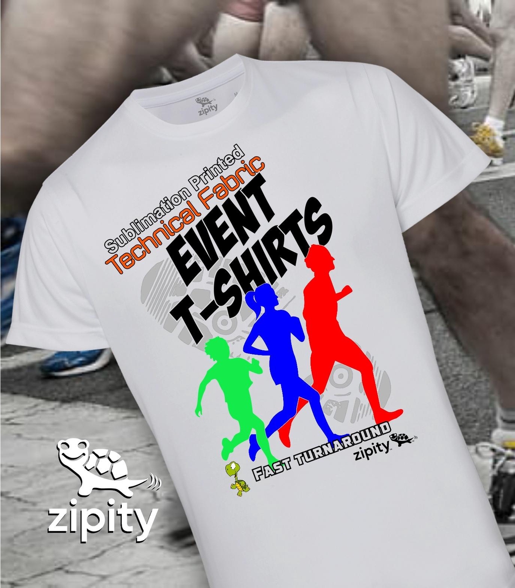 Sublimation printed event t-shirt.