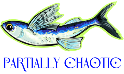 Partially chaotic illustration artist selling art and prints pins and stickers with portfolio